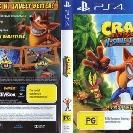 PS4 "Crash Bandicoot N. Sane Trilogy" oyun diski