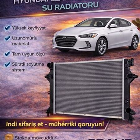 Hyundai Elantra 2016-2018 su radiatoru – Ehtiyat hissələri – ucuztap.az