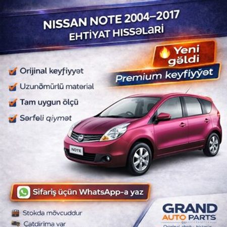 Nissan Note ehtiyat hissələri – Ehtiyat hissələri – ucuztap.az