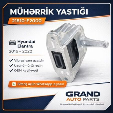 Hyundai Elantra 2016-2020 mühərrik yastığı – Ehtiyat hissələri – ucuztap.az
