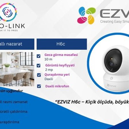 Kamera Ezviz H6c – Təhlükəsizlik avadanlığı – ucuztap.az