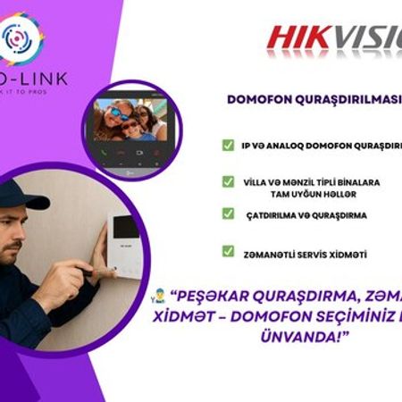 Domofon quraşdırılması xidməti – Təhlükəsizlik avadanlığı – ucuztap.az
