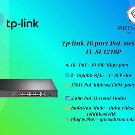 Kommutator "Switch TP-Link TL-SL1218P"
