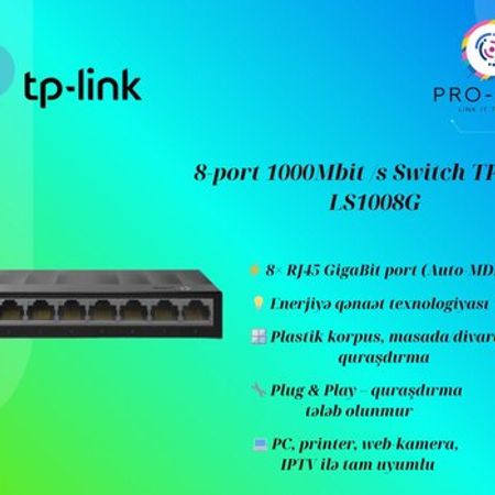 TP-Link LS1008G  8-port 1000Mbit /s Switch