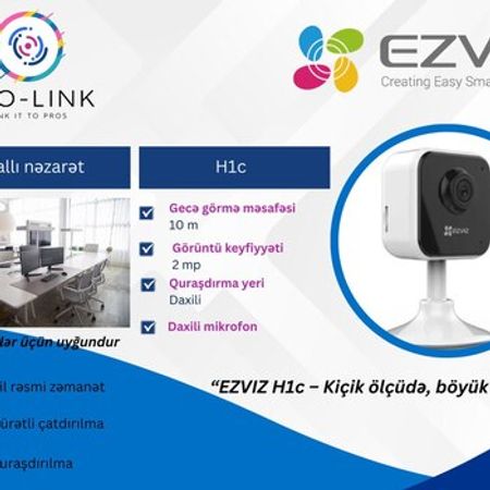 Kamera Ezviz H1c – Təhlükəsizlik avadanlığı – ucuztap.az