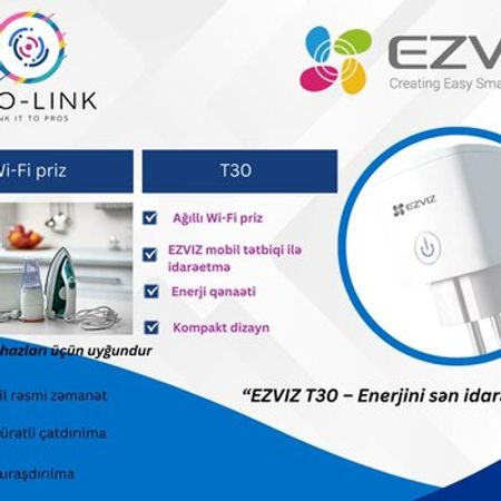 Ağıllı yuva Ezviz T30 – Təhlükəsizlik avadanlığı – ucuztap.az