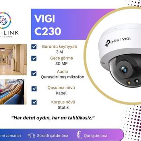 Kamera VIGI C230 – Təhlükəsizlik avadanlığı – ucuztap.az