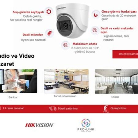 Kamera "Hikvision DS-2CE76H0T-ITPFS"