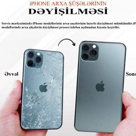 Apple iPhone arxa şüşələrin dəyişilməsi – Telefonlar – ucuztap.az