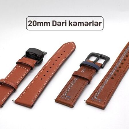 Dəri kəmərlər (20mm) – Saatlar – ucuztap.az