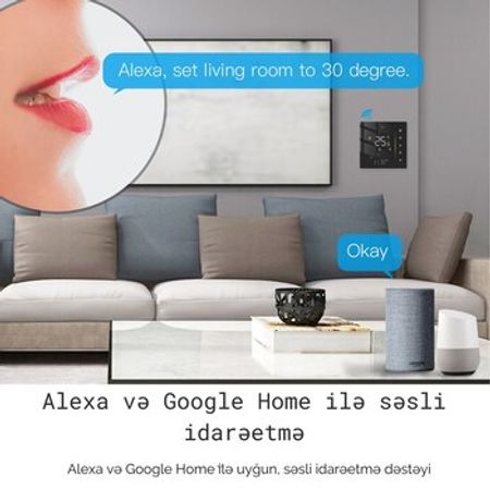 MOES WiFi ağıllı kombi termostatı (Aktuator)