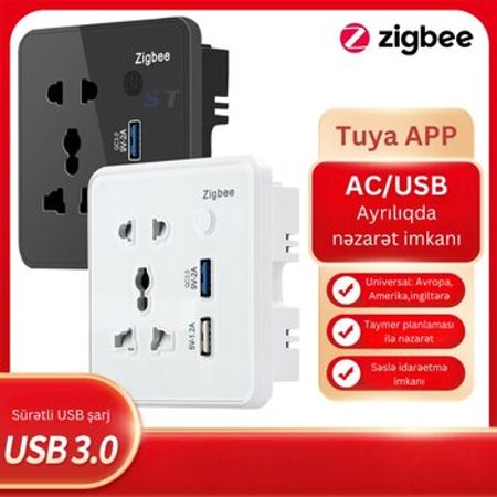 Zigbee elektrik yuvası – Təhlükəsizlik avadanlığı – ucuztap.az