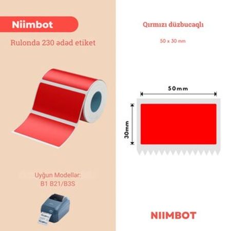 Niimbot printer rəngli etiket kağızları