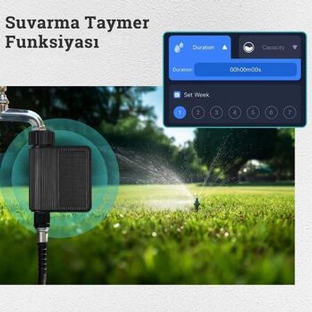 Günəş enerjili ağıllı WiFi su taymeri