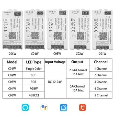 Ağıllı LED kontroller RGB WiFi C05