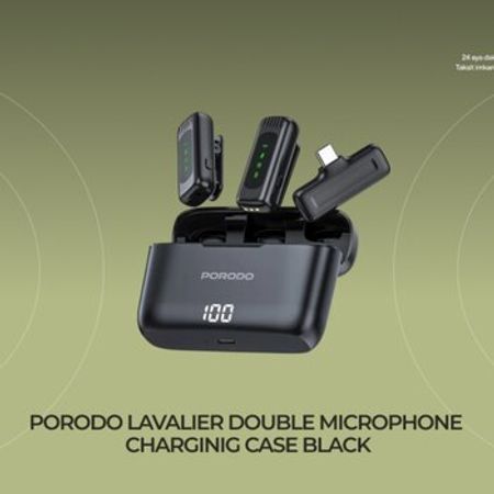 Porodo Lavalier Microphones Lightning Adapter