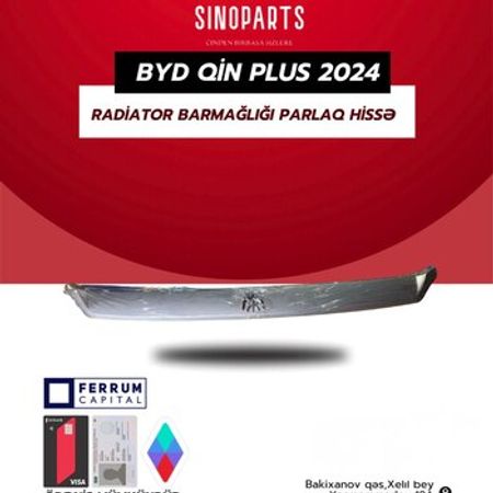 BYD Qin Plus radiator barmaqlığı parlaq hissəsi – Ehtiyat hissələri – ucuztap.az