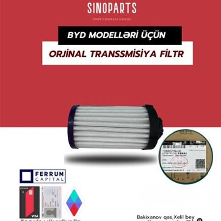 BYD Destroyer 05, BYD Qin Plus transmissiya filteri