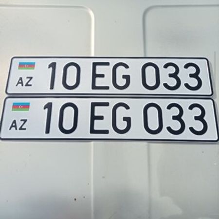 Avtomobil qeydiyyat nişanı - 10-EG-033