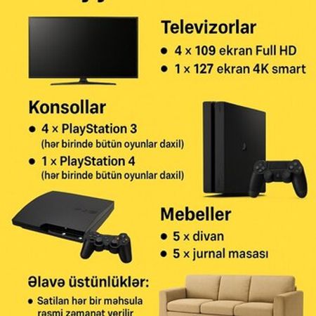 Hazır biznes (Sony PlayStation club avadanlığı)
