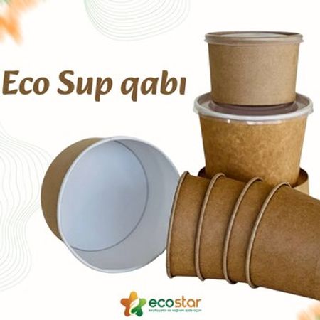 Eco kraft şorba qabı