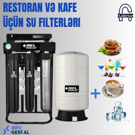 Kafe və restoran üçün su filteri