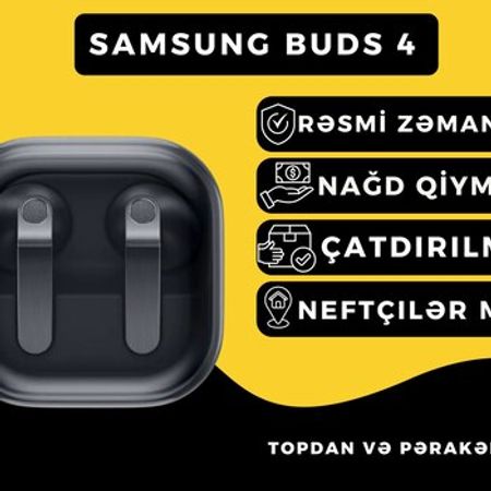 Samsung Galaxy Buds4 Black – Audio və video – ucuztap.az