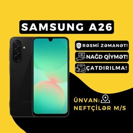 Samsung Galaxy A26 5G Black 128GB/6GB – Telefonlar – ucuztap.az