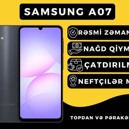 Samsung Galaxy A07 Black 64GB/4GB – Telefonlar – ucuztap.az