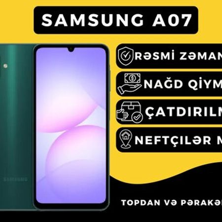 Samsung Galaxy A07 Dark Green 64GB/4GB – Telefonlar – ucuztap.az