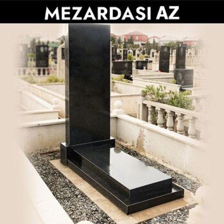 Alt hissəsi bordyurlu məzar və qəbir daşları
