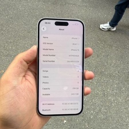 Apple iPhone 15 Blue 256GB/6GB