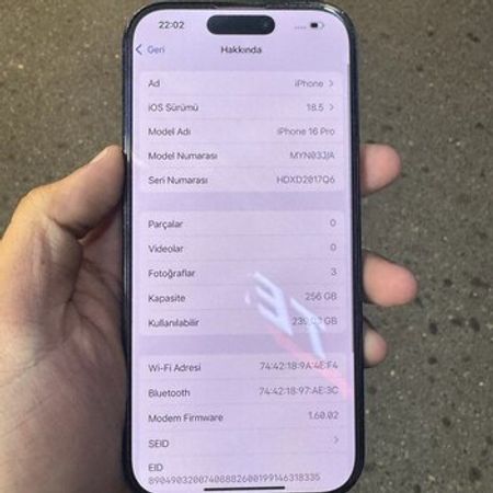 Apple iPhone 16 Pro Black Titanium 256GB/8GB