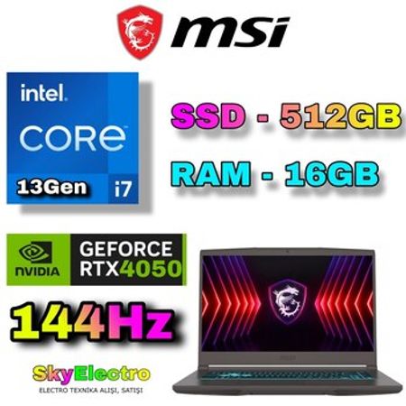MSİ THIN 15 B13VE RTX 4050 Gaming – Noutbuklar və Netbuklar – ucuztap.az