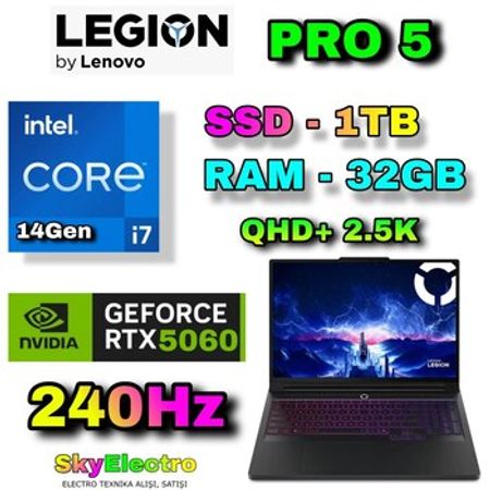 Noutbuk Lenovo LEGION PRO 5 16IRX10 RTX 5060 Gaming