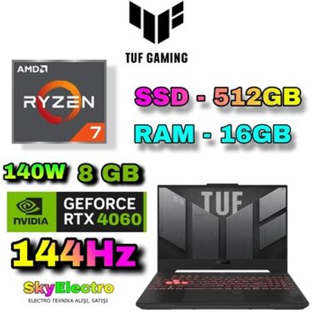 Asus TUF A15 FA507NV RTX 4060 8 GB Gaming
