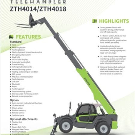 Teleskopik yükləyici "ZOOMLİON ZTH4014"