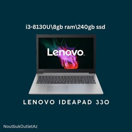 Noutbuk Lenovo i3-8th gen 240gb ssd/8gb ram