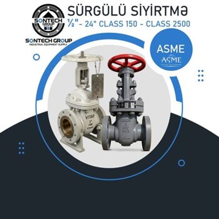 Sürgülü siyirtmə ASME standart