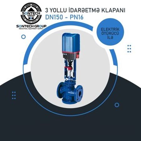 3 yollu idarəetmə klapanı