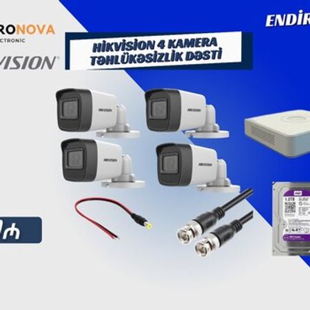 "Hikvision" 4 kamera təhlükəsizlik dəsti