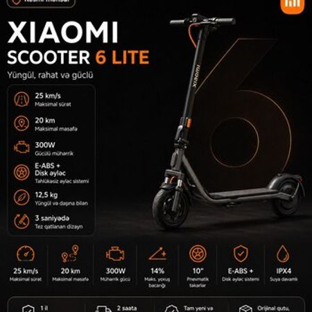 Elektrik skuter Xiaomi Mi Scooter 6 Lite