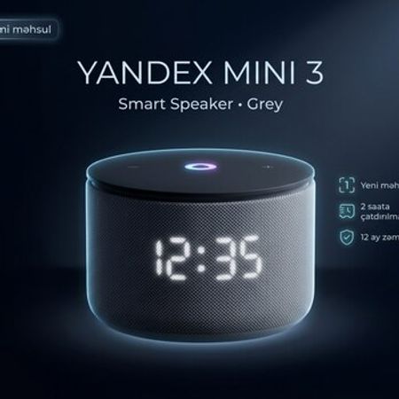 Ağıllı dinamik Yandex Station Mini 3 Black – Audio və video – ucuztap.az