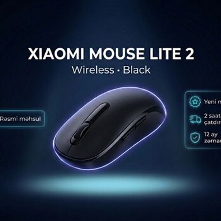 Xiaomi Wireless Mouse Lite 2 Black – Kompüter aksesuarları – ucuztap.az