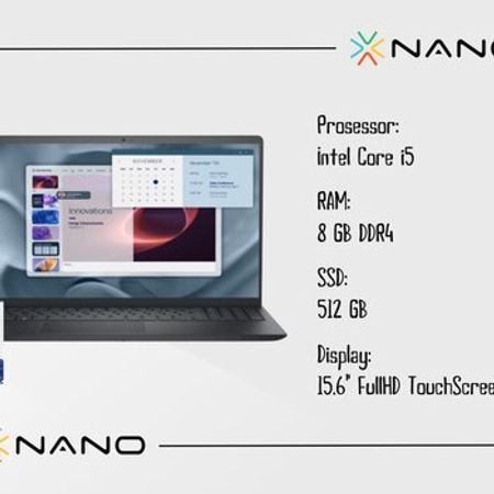 Noutbuk DELL 15 DC15250 LCD15250-5315BLK-PUS