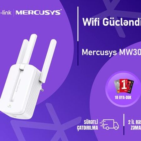 Mercusys MW300RE Wifi gücləndirici