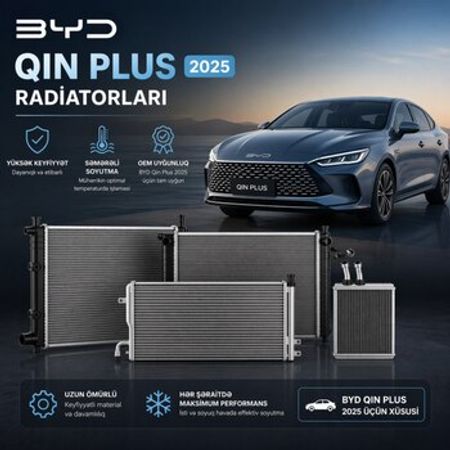 BYD Qin Plus 2025 radiatorları