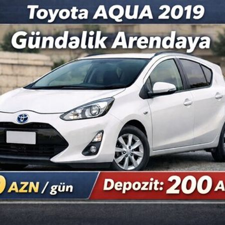 "Toyota AQUA 2019" avtomobil icarəyə verilir