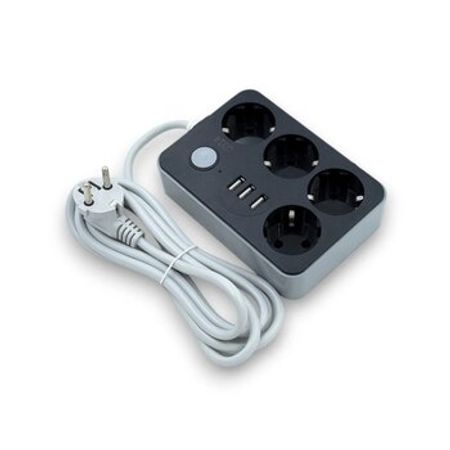 Elektrik uzadıcısı CX-U314, 4 yuvalı, 3 USB, 1.8m