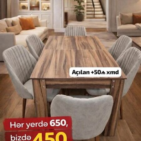 Masa və oturacaqlar